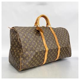 Louis Vuitton-Louis Vuitton Boston Bag Monogram Keepall 60-Brown