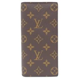 Louis Vuitton-Louis Vuitton Monogram Portefeuille Brazza Wallet-Brown