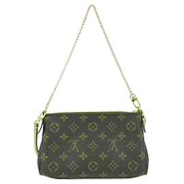 Louis Vuitton-Louis Vuitton Monogram Pallas Clutch Bag-Brown,Fuschia