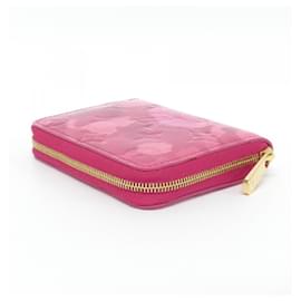 Louis Vuitton-Louis Vuitton Monogram Vernis Flower Ikat Zippy Coin Purse-Pink