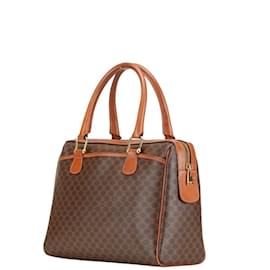 Céline-Celine Macadam Handbag in Brown PVC-Brown