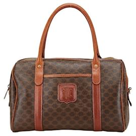 Céline-Celine Macadam Handbag-Brown,Black