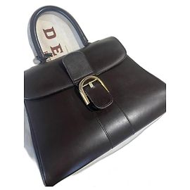 Delvaux Brillant MM caixa de couro de bezerro Chocolate
