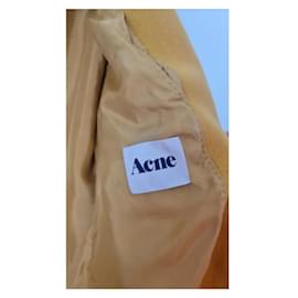 Acne-Siri short coat-Mustard