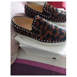 Christian Louboutin-Leopard sneakers-Leopard print
