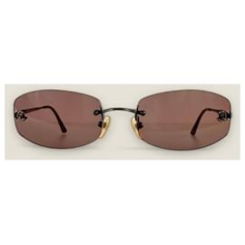 Chanel-Chanel vintage sunglasses pink-Pink