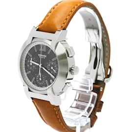 Hermès-Hermes Nomade Chronograph Steel Auto Quartz Men's Watch-Other
