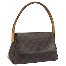 Louis Vuitton-LOUIS VUITTON Monogram Mini Looping Shoulder Bag M51147 LV Auth 101062-Monogram