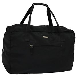 Borsa Boston GUCCI in nylon nero 012 0389 Auth bs22576 Nero