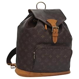 Louis Vuitton-LOUIS VUITTON Monogram Montsouris GM Backpack M51135 LV Auth 115830-Monogram