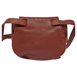 Autre Marque-BOTTEGA VENETA INTRECCIATO Waist bag Leather Brown Auth BA118-Brown