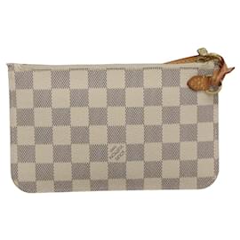 Louis Vuitton-LOUIS VUITTON Damier Azur Neverfull PM Pouch Accessory Pouch LV Auth 114999-Other