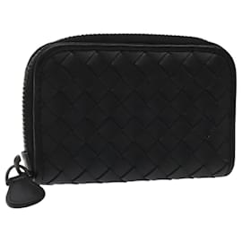 Autre Marque-BOTTEGA VENETA INTRECCIATO Coin Purse Leather Black Auth am7769-Black