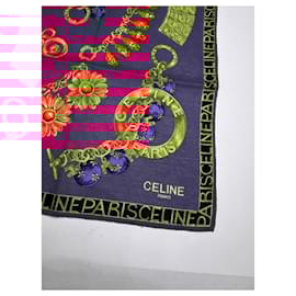 Céline-CELINE Silk handkerchief T.  Silk-Red