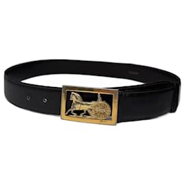 Céline-CELINE Belts T.cm 90 Leather-Black