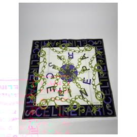 Céline-CELINE Silk handkerchief T.  Silk-Multiple colors