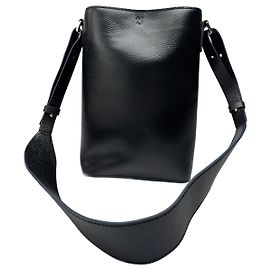 Borsa in pelle nera vintage Jil Sander Uniqlo Nero