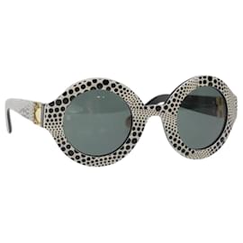 Louis Vuitton-LOUIS VUITTON Yayoi Kusama Waveron Sunglasses plastic Black White Auth bs22118-Black,White