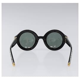 Louis Vuitton-LOUIS VUITTON Yayoi Kusama Waveron Sunglasses plastic Black White Auth bs22118-Black,White