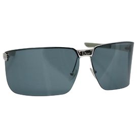 Occhiali da sole Christian Dior Metallo Blu Auth am7799 Blu