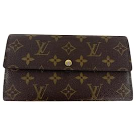 Louis Vuitton-Louis Vuitton Monogram Canvas Sarah Wallet-Brown