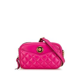 Borsa a spalla Medusa trapuntata Versace Rosa