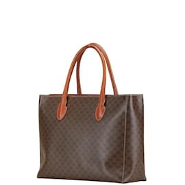 Céline-Celine Macadam Handbag Tote Bag-Brown