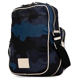 Valentino-Valentino Camouflage Studded Shoulder Bag-Black,Other
