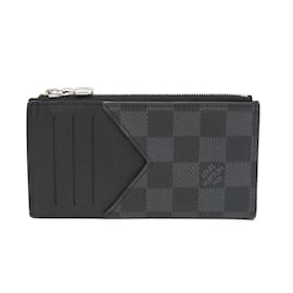 Louis Vuitton-Louis Vuitton Damier Graphite Coin Card Holder-Damier ebene