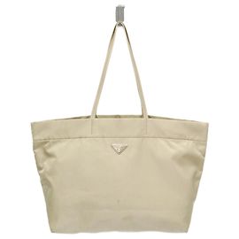 Prada RE-NYLON Women's Tote Bag Beige