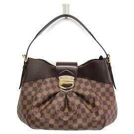 Borsa a spalla Louis Vuitton Damier Sistine MM N41541 per donne Damier ebene