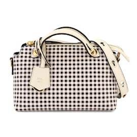 Fendi-Fendi By The Way Mini Sac à main 2 en 1-Marron,Blanc