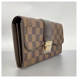 Louis Vuitton-Louis Vuitton Long Wallet Damier Portefeuille Sistina N61747 Ebene-Damier ebene