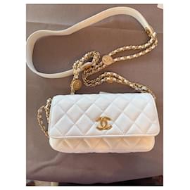 Chanel-crossbody phone bag-White