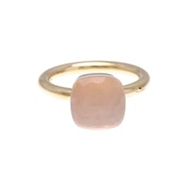 Pomellato-Pomellato Pink Quartz Band Ring-Golden