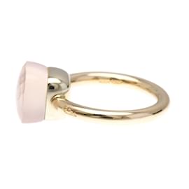 Pomellato-Pomellato Pink Quartz Band Ring-Golden