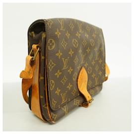 Louis Vuitton-Bolsa de Ombro Cartesier GM Monograma Louis Vuitton-Marrom