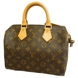 Louis Vuitton-Bolsa Louis Vuitton Monogram Speedy 25-Marrom