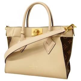 Louis Vuitton-Bolsa Louis Vuitton Monogram On My Side PM M57729-Marrom,Cinza