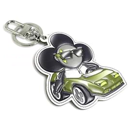 Louis Vuitton-Louis Vuitton Monogram Eclipse Keyring-Black,Red