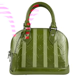 Louis Vuitton-Louis Vuitton Poppy Petal Vernis Rayeur Alma BB Handbag-Orange