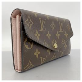 Louis Vuitton-Louis Vuitton Long Wallet Monogram Portefeuille Sarah-Brown,Pink