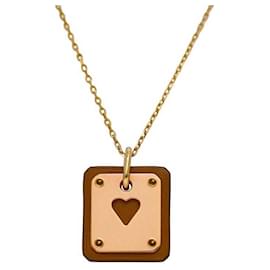 Hermès Collana Hermes come Doucour PM Marrone D'oro