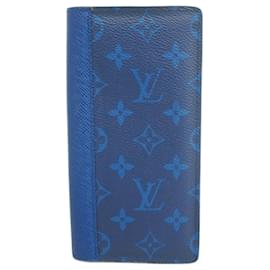 Louis Vuitton-Louis Vuitton Long Wallet Taiga Rama Portefeuille Brazza M30297-Blue
