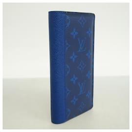Louis Vuitton-Louis Vuitton Long Wallet Taiga Rama Portefeuille Brazza M30297-Blue