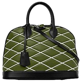 Louis Vuitton-Louis Vuitton Alma PM Handbag-Black,Red