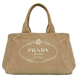 Prada Beige Canapa Tote Bag Beige