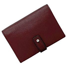 Billetera bi-fold Saint Laurent en Burdeos Burdeos