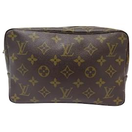 Louis Vuitton-VINTAGE LOUIS VUITTON TOILET CASE GM MONOGRAM CLUTCH-Brown