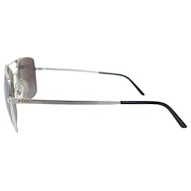 Cartier-ÓCULOS DE SOL CARTIER CORE RANGE CT0084S EM METAL-Prata